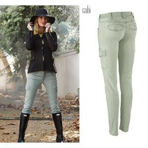 Cabi Cargo Skinny Jeans Green Size 4